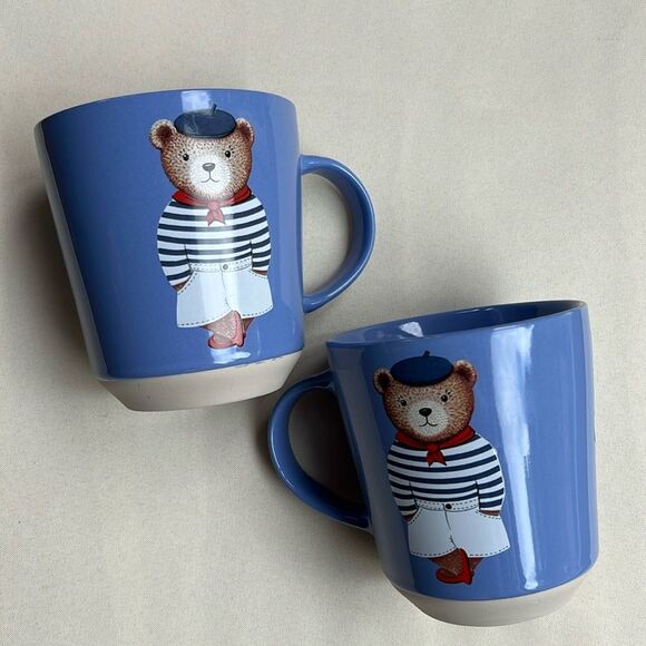 Bear Design Mugs set of 2 - Picture 1 of 8